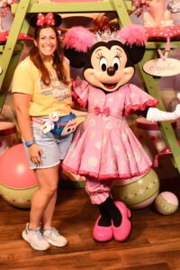 Jillian Tutak with Minnie Mouse